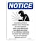 Signmission OSHA Notice, 7" Height, Accumulator Is Under Sign With Symbol, 7" X 5", Portrait OS-NS-D-57-V-10040 - alternate 1